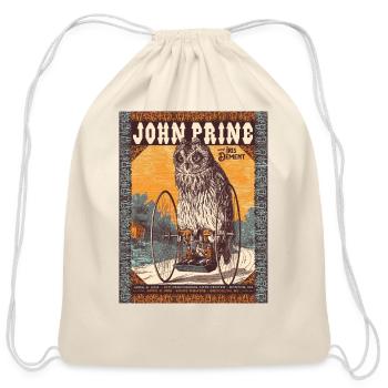 John Prine - Cotton Drawstring Bag - natural - Front