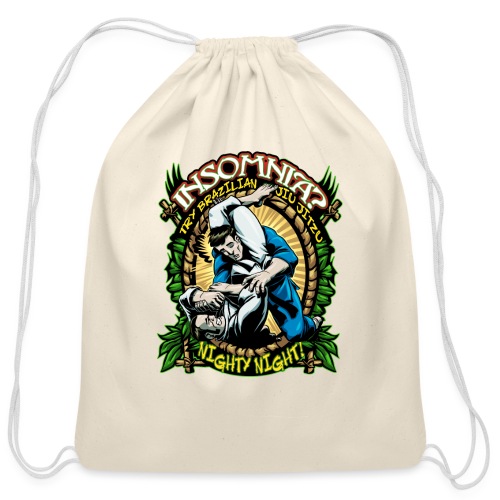 Brazilian Jiu Jitsu Shirt - Insomnia Brazilian - Cotton Drawstring Bag