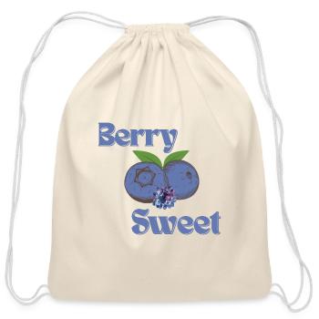 Berry sweet  - Cotton Drawstring Bag - natural - Front