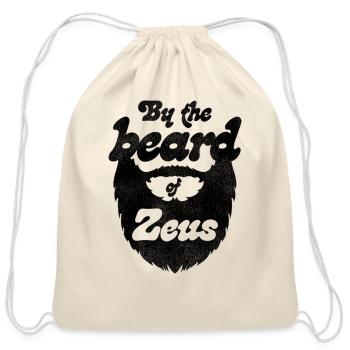 By the Beard of Zeus green - Cotton Drawstring Bag - natural - Front