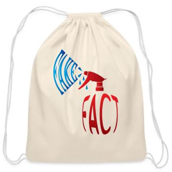 Spray Fact Or Fake 2 - Cotton Drawstring Bag - natural - Front