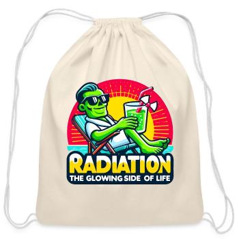 Radiation The Glowing Side of Life - Cotton Drawstring Bag - natural - Front