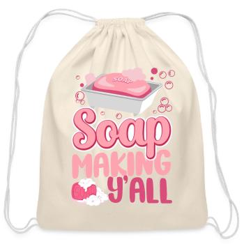 Soap Making Crafting Soap Making - Cotton Drawstring Bag - natural - Front