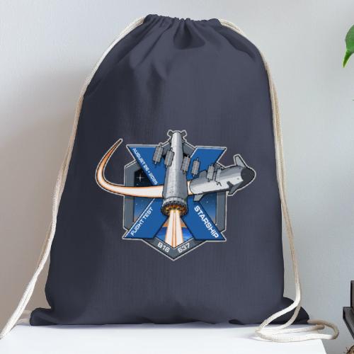 Starship Flight 10 Patch - Cotton Drawstring Bag