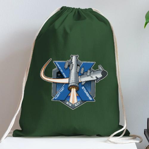 Starship Flight 10 Patch - Cotton Drawstring Bag