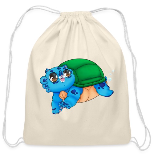 The Amazing Turtlecat - Here She Comes ❀ - Cotton Drawstring Bag