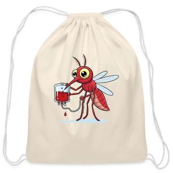 Mosquito Red Sale - Cotton Drawstring Bag - natural - Front