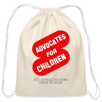 AFC Red Flash Sign - Cotton Drawstring Bag - natural - Front