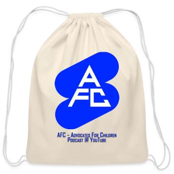 AFC Flash Blue Sign - Cotton Drawstring Bag - natural - Front