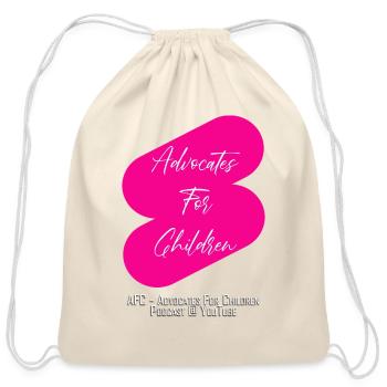AFC Flash Sign PINK - Cotton Drawstring Bag - natural - Front