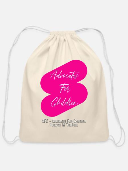 AFC Flash Sign PINK - Cotton Drawstring Bag - natural