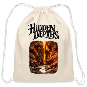 Hidden Depths Canyon Glow - Cotton Drawstring Bag - natural - Front