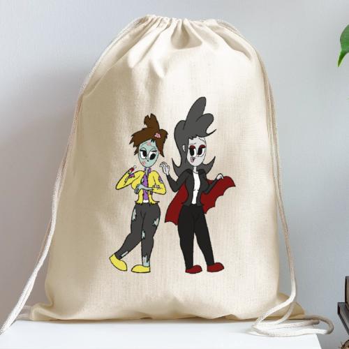 Vampire Coll and Zombie Dersy - Cotton Drawstring Bag