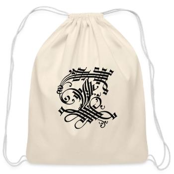 Medieval Core Medieval Initials Castle Core - Cotton Drawstring Bag - natural - Front