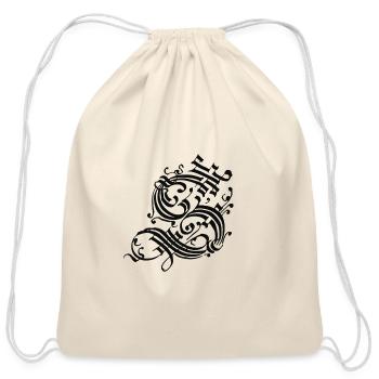 Medieval Core Medieval Initials Castle Core - Cotton Drawstring Bag - natural - Front