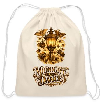 Midnight Dance Lantern - Cotton Drawstring Bag - natural - Front