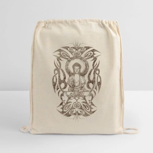 Tribal Buddha - Cotton Drawstring Bag