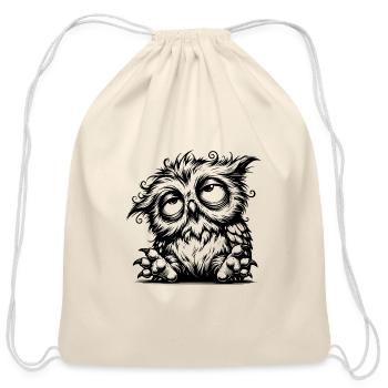 Owl Dark Circles? My Natural Accessories - Cotton Drawstring Bag - natural - Front