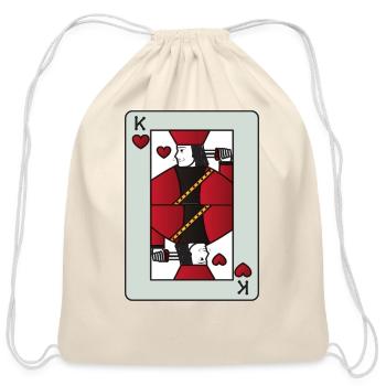 49 playing card - Cotton Drawstring Bag - natural - Front