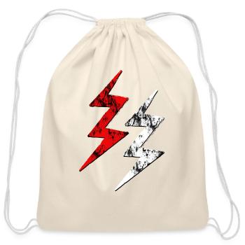 ThunderBolt Threads - Cotton Drawstring Bag - natural - Front