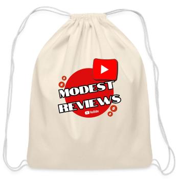 Modest Reviews Bubbly Design - Cotton Drawstring Bag - natural - Front