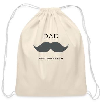 DAD - HERO AND MENTOR - Cotton Drawstring Bag - natural - Front