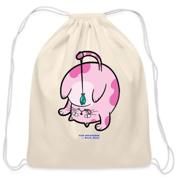 FISH WHISPERER - Cotton Drawstring Bag - natural - Front