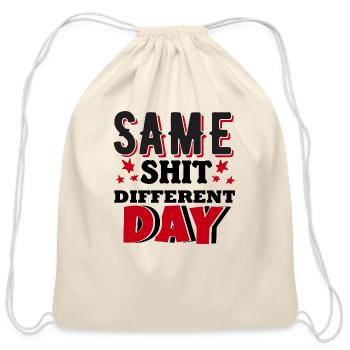 Same Day Different Mood - Funny & Relatable - Cotton Drawstring Bag - natural - Front