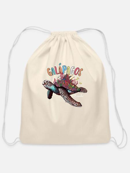 Coral Reef Islas Galapagos Islands Ecuador - Cotton Drawstring Bag - natural