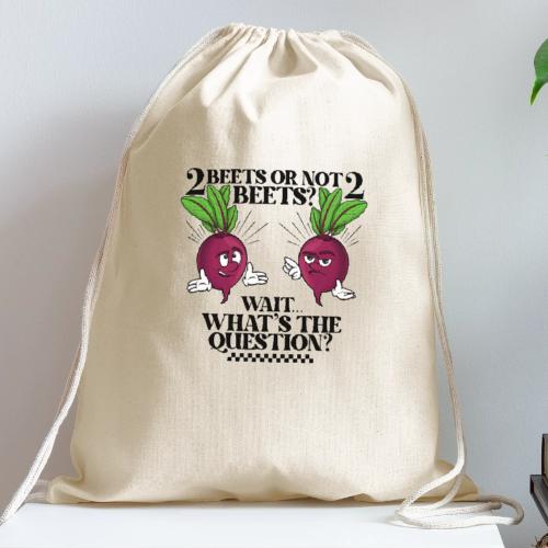 Two beets or not - Cotton Drawstring Bag