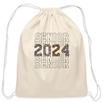Senior 2024 - Cotton Drawstring Bag - natural - Front