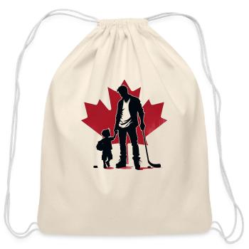 model canadian dad 1 - Cotton Drawstring Bag - natural - Front