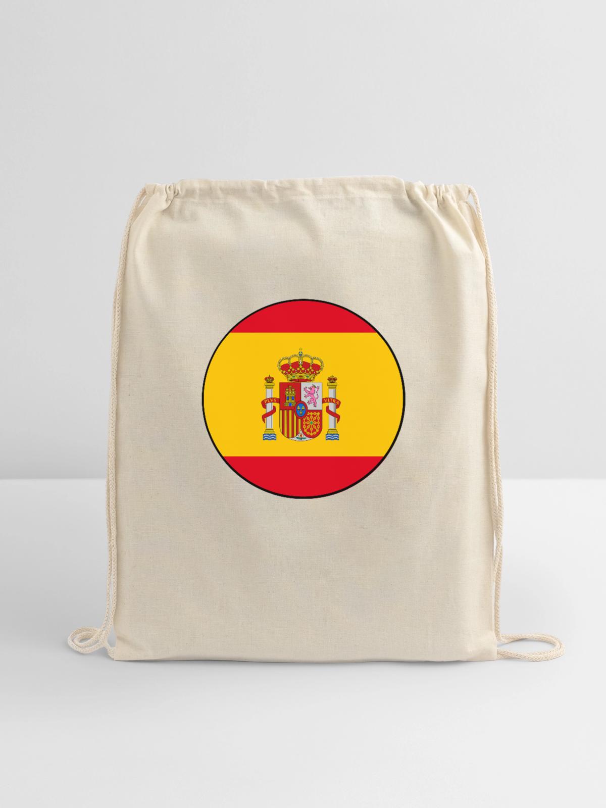 'España/Spain' - Cotton Drawstring Bag - natural - Front
