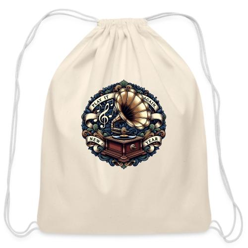 Ornate Phonograph T-Shirt - Cotton Drawstring Bag