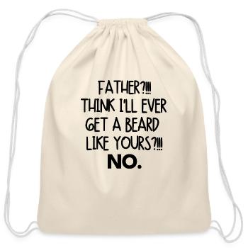 Not A Chance Boy - Cotton Drawstring Bag - natural - Front