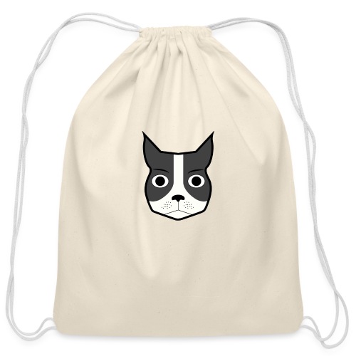 Boston Terrier - Cotton Drawstring Bag