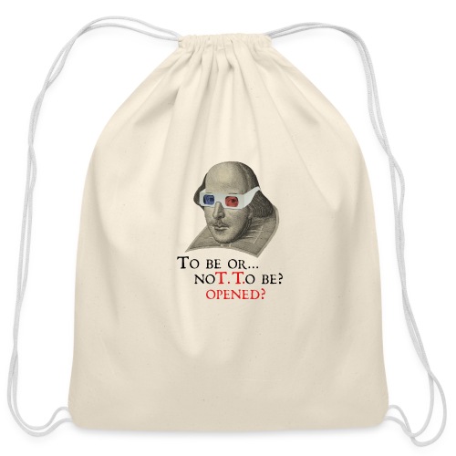 Shakespeare Bard-Code Logo (light) - Cotton Drawstring Bag