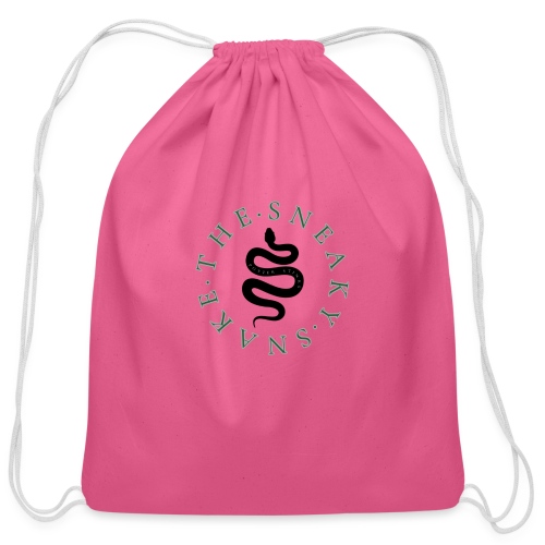 The Sneaky Snake Etsy Shop Logo - Cotton Drawstring Bag