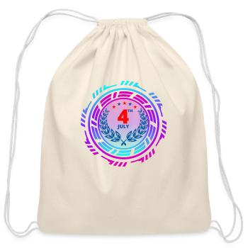 ID4 Ring - Cotton Drawstring Bag - natural - Front