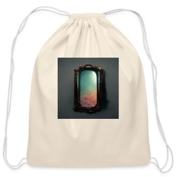 bipolar mirror 4k - Cotton Drawstring Bag - natural - Front