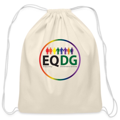 EQDG circle logo - Cotton Drawstring Bag