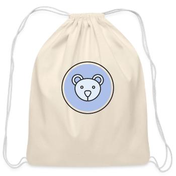 Reddy bear - Cotton Drawstring Bag - natural - Front