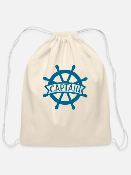 Captain - Cotton Drawstring Bag - natural