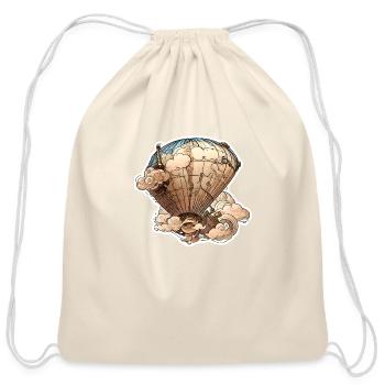A Fantastical Air Ballon - Cotton Drawstring Bag - natural - Front