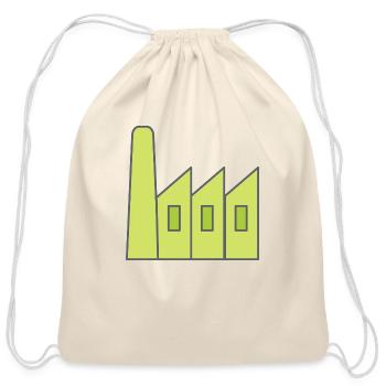 Green Factory - Cotton Drawstring Bag - natural - Front
