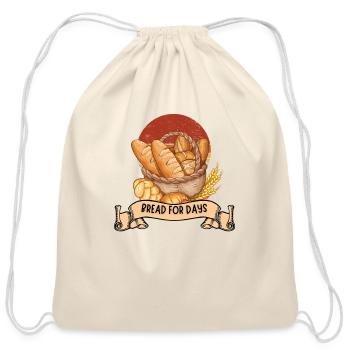 Bread for days - Cotton Drawstring Bag - natural - Front