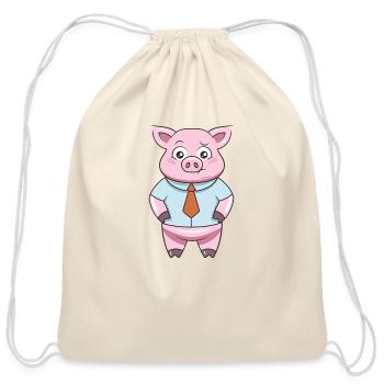 John the lawyer - Cotton Drawstring Bag - natural - Front