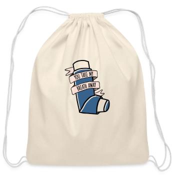 you take my breath away - Cotton Drawstring Bag - natural - Front