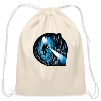 Cave Explorer: Depths of Discovery - Cotton Drawstring Bag - natural - Front