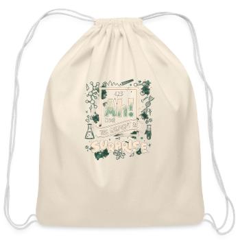 Ah The Element Of Surprise - Cotton Drawstring Bag - natural - Front